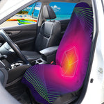 Green Light EDM Geometric Print Waterproof Car Seat Cover