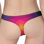 Green Light EDM Geometric Print Women's Thong