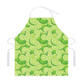 Green Lime Pattern Print Adjustable Apron