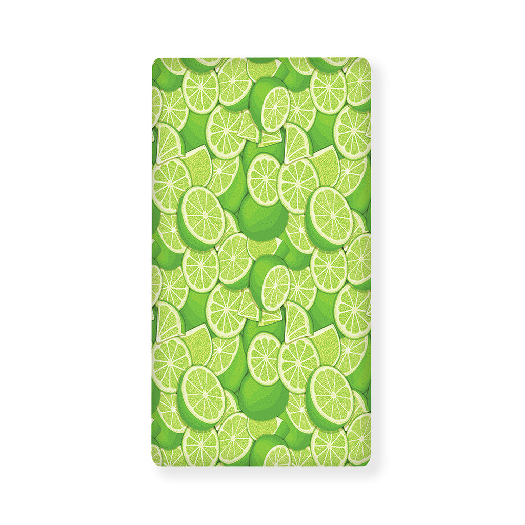 Green Lime Pattern Print Baby Crib Sheet
