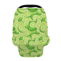 Green Lime Pattern Print Baby Seat Cover