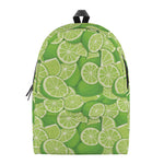 Green Lime Pattern Print Backpack