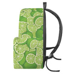 Green Lime Pattern Print Backpack