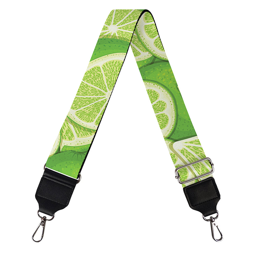 Green Lime Pattern Print Bag Strap