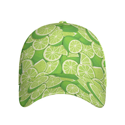 Green Lime Pattern Print Baseball Cap