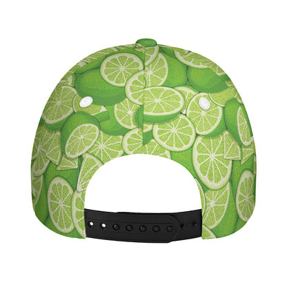 Green Lime Pattern Print Baseball Cap