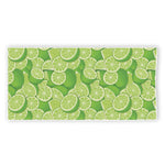 Green Lime Pattern Print Beach Towel