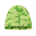 Green Lime Pattern Print Beanie