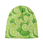 Green Lime Pattern Print Beanie