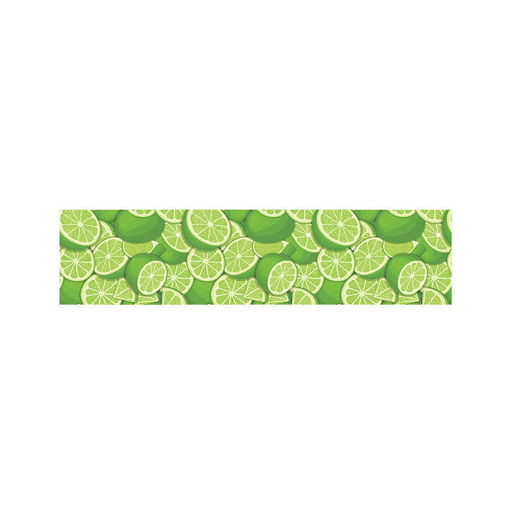 Green Lime Pattern Print Bed Runner