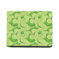 Green Lime Pattern Print Bifold Wallet