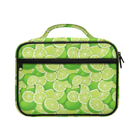 Green Lime Pattern Print Briefcase Bible Bag