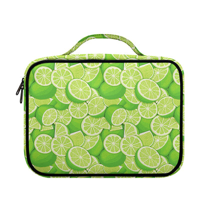 Green Lime Pattern Print Briefcase Bible Bag