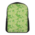 Green Lime Pattern Print Casual Backpack