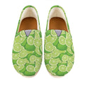 Green Lime Pattern Print Casual Shoes