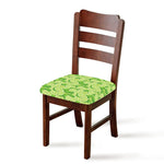 Green Lime Pattern Print Chair Cushion Cover