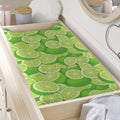 Green Lime Pattern Print Changing Pad Cover