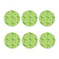 Green Lime Pattern Print Coaster Set