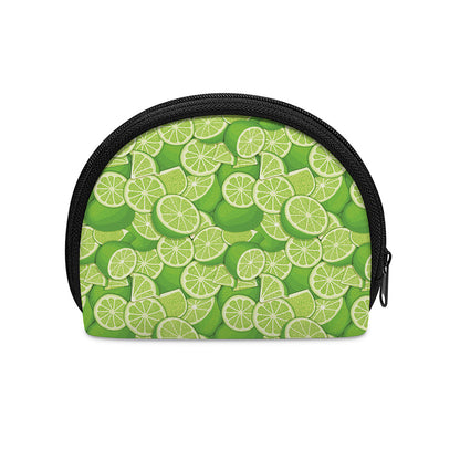 Green Lime Pattern Print Coin Purse