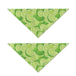 Green Lime Pattern Print Dog Bandana