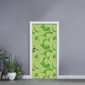 Green Lime Pattern Print Door Sticker