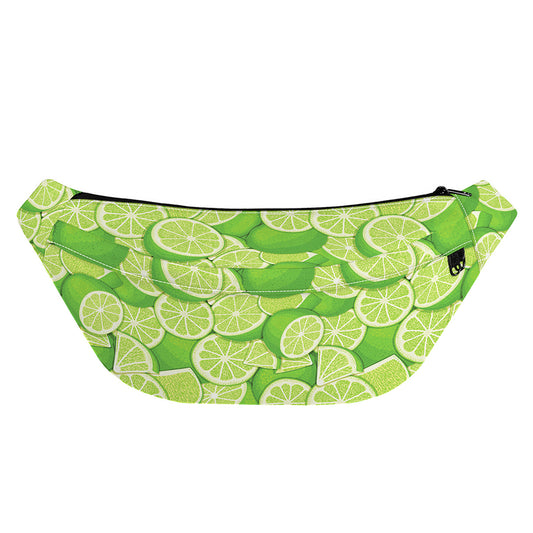 Green Lime Pattern Print Fanny Pack