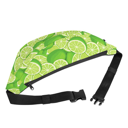 Green Lime Pattern Print Fanny Pack