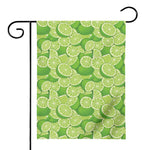 Green Lime Pattern Print House Flag