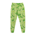 Green Lime Pattern Print Jogger Pants