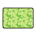Green Lime Pattern Print Kitchen Mat