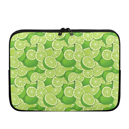 Green Lime Pattern Print Laptop Sleeve