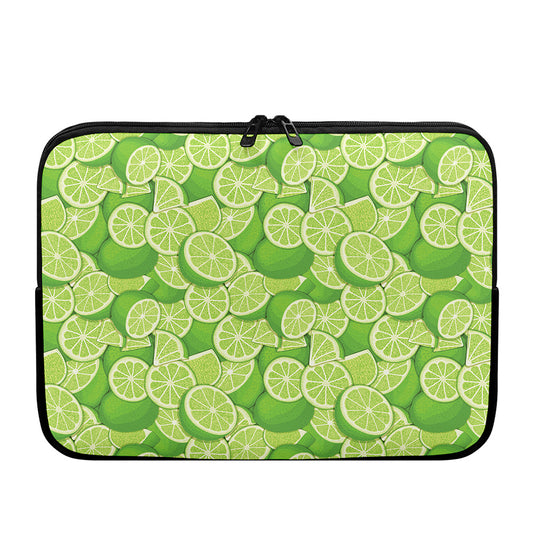 Green Lime Pattern Print Laptop Sleeve