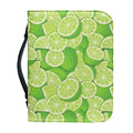 Green Lime Pattern Print Leather Bible Cover