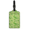 Green Lime Pattern Print Luggage Tag