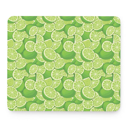 Green Lime Pattern Print Mouse Pad