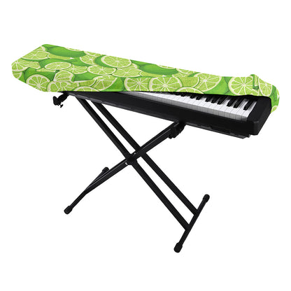 Green Lime Pattern Print Piano Keyboard Cover