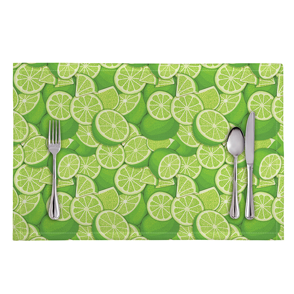 Green Lime Pattern Print Placemat