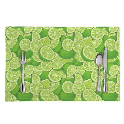 Green Lime Pattern Print Placemat