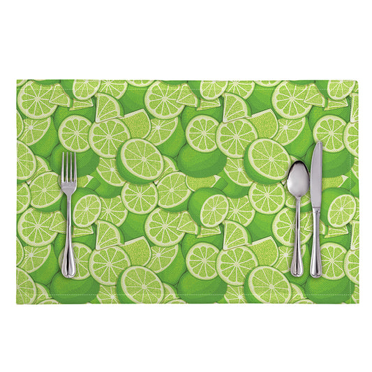 Green Lime Pattern Print Placemat