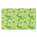 Green Lime Pattern Print Polyester Doormat