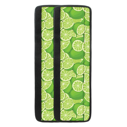 Green Lime Pattern Print Refrigerator Handle Covers
