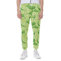 Green Lime Pattern Print Joggers