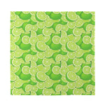 Green Lime Pattern Print Silk Bandana
