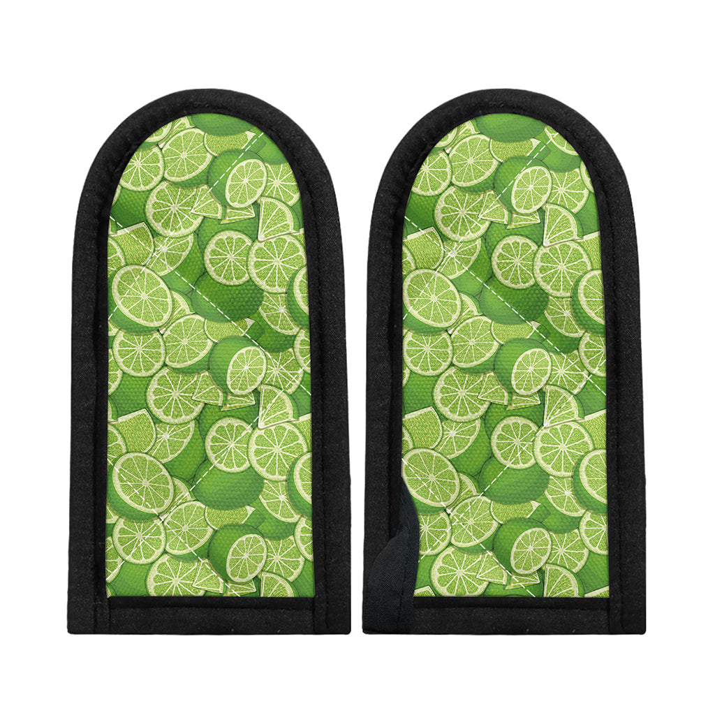 Green Lime Pattern Print Skillet Handle Cover