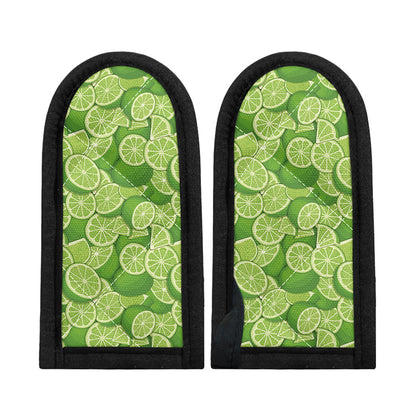 Green Lime Pattern Print Skillet Handle Cover