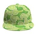 Green Lime Pattern Print Snapback Cap