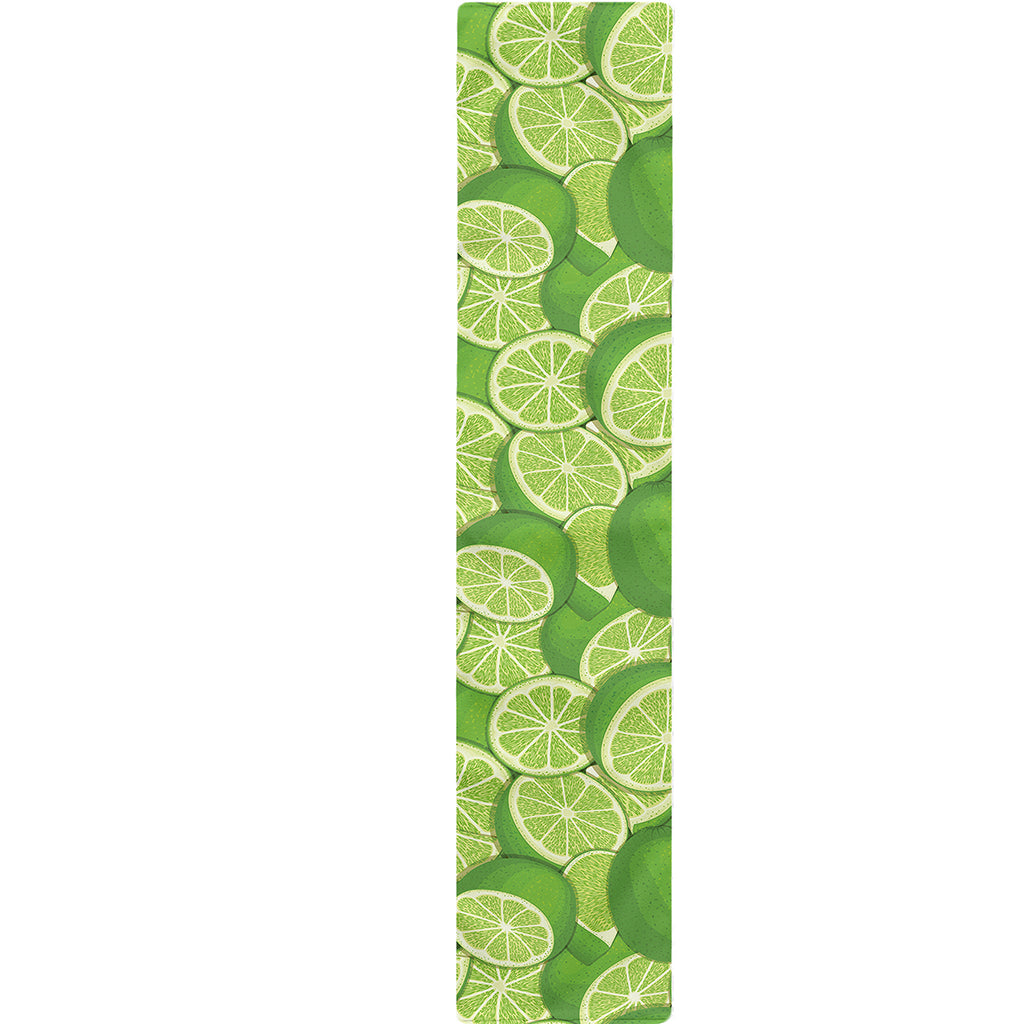 Green Lime Pattern Print Table Runner