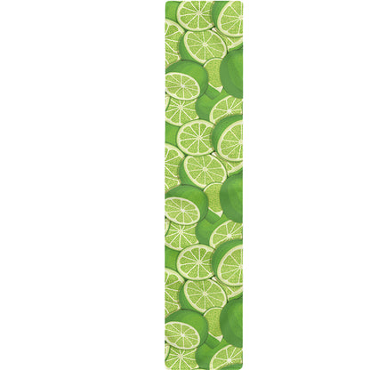 Green Lime Pattern Print Table Runner