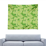 Green Lime Pattern Print Tapestry