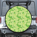 Green Lime Pattern Print Tire Cover